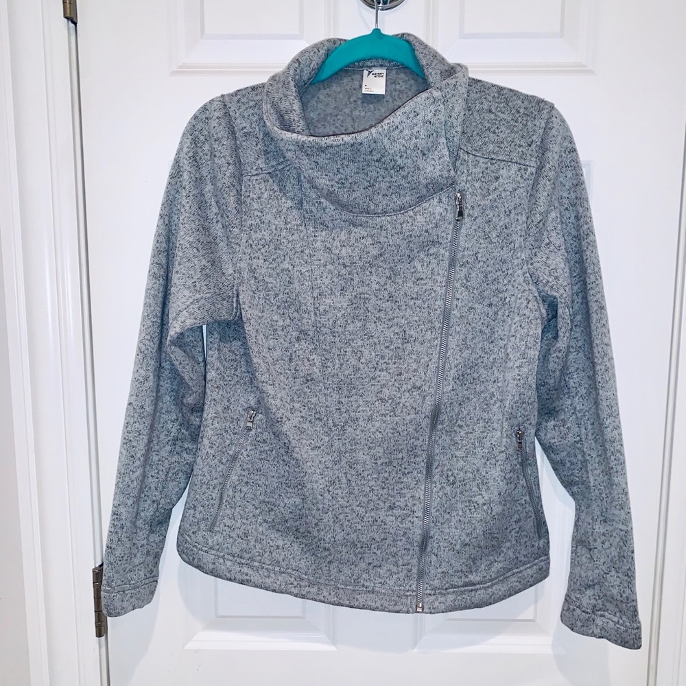 🔵 Old Navy Active Wear Gray Jacket Size Medium